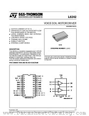 L6242 datasheet pdf SGS Thomson Microelectronics