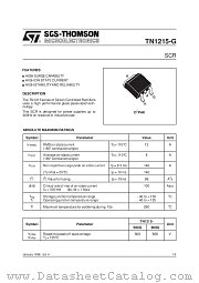 TN1215-G datasheet pdf SGS Thomson Microelectronics