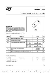TMBYV-10-40 datasheet pdf SGS Thomson Microelectronics