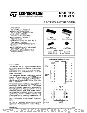 M74HC195 datasheet pdf SGS Thomson Microelectronics