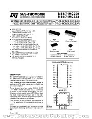 M74HC299 datasheet pdf SGS Thomson Microelectronics