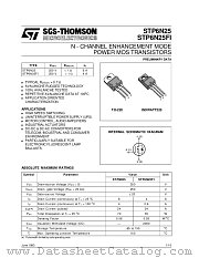 STP6N25 datasheet pdf SGS Thomson Microelectronics