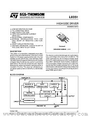 L9351 datasheet pdf SGS Thomson Microelectronics
