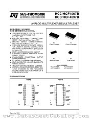 HCF4097B datasheet pdf SGS Thomson Microelectronics