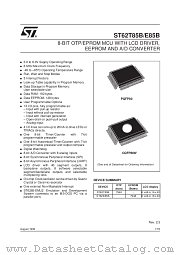 ST62E85B datasheet pdf SGS Thomson Microelectronics