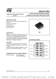 DALC112S1 datasheet pdf SGS Thomson Microelectronics