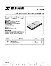 GS-R1012 datasheet pdf SGS Thomson Microelectronics