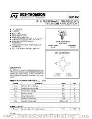 SD1455 datasheet pdf SGS Thomson Microelectronics