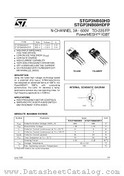STGP3NB60HDFP datasheet pdf SGS Thomson Microelectronics