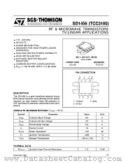 SD1456 datasheet pdf SGS Thomson Microelectronics