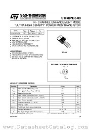 STP80N05-09 datasheet pdf SGS Thomson Microelectronics