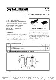 L297 datasheet pdf SGS Thomson Microelectronics