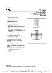 ST16600 datasheet pdf SGS Thomson Microelectronics