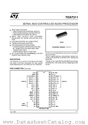 TDA7311 datasheet pdf SGS Thomson Microelectronics