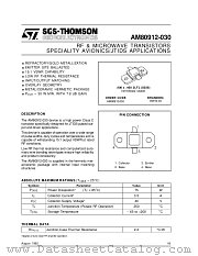 AM80912-030 datasheet pdf SGS Thomson Microelectronics