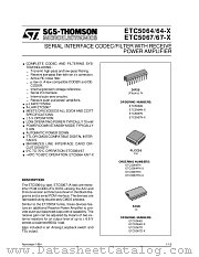 ETC5067 datasheet pdf SGS Thomson Microelectronics