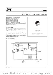 L4916 datasheet pdf SGS Thomson Microelectronics