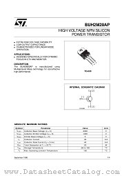 BUH2M20AP datasheet pdf SGS Thomson Microelectronics