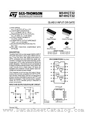 M74HCT32 datasheet pdf SGS Thomson Microelectronics