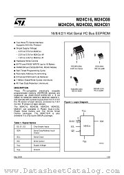 M24C02 datasheet pdf SGS Thomson Microelectronics