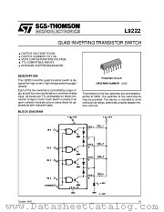 L9222 datasheet pdf SGS Thomson Microelectronics
