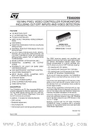 TDA9209 datasheet pdf SGS Thomson Microelectronics