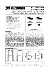 M54HCT574 datasheet pdf SGS Thomson Microelectronics