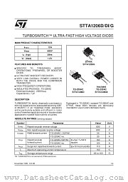 STTA1206G datasheet pdf SGS Thomson Microelectronics