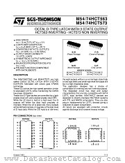 M54HCT573 datasheet pdf SGS Thomson Microelectronics