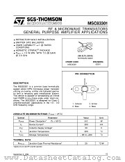 MSC83301 datasheet pdf SGS Thomson Microelectronics