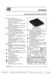 ST10C167 datasheet pdf SGS Thomson Microelectronics