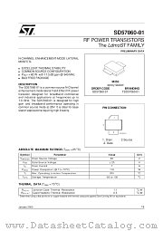 SD57060-01 datasheet pdf SGS Thomson Microelectronics