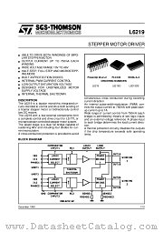 L6219 datasheet pdf SGS Thomson Microelectronics