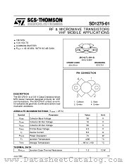 SD1275-01 datasheet pdf SGS Thomson Microelectronics