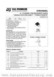 STB55NE06L datasheet pdf SGS Thomson Microelectronics