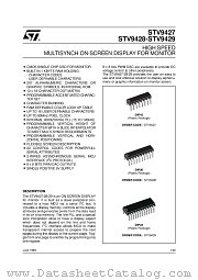 STV9429 datasheet pdf SGS Thomson Microelectronics