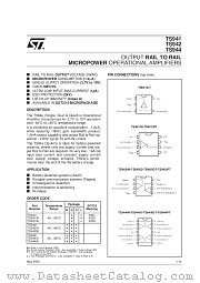 TS942 datasheet pdf SGS Thomson Microelectronics