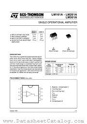 LM101A datasheet pdf SGS Thomson Microelectronics