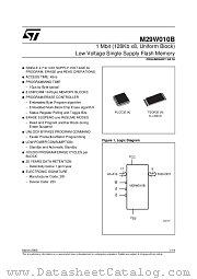 M29W010B datasheet pdf SGS Thomson Microelectronics