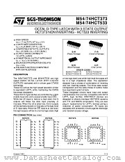 M54HCT373 datasheet pdf SGS Thomson Microelectronics