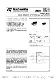 LM148 datasheet pdf SGS Thomson Microelectronics