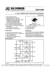 TDA7372B datasheet pdf SGS Thomson Microelectronics