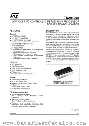 TDA9109A datasheet pdf SGS Thomson Microelectronics
