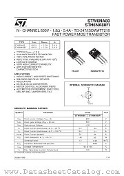 STW6NA80 datasheet pdf SGS Thomson Microelectronics