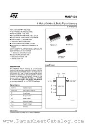 M28F101 datasheet pdf SGS Thomson Microelectronics