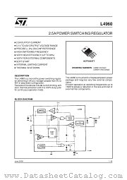 L4960 datasheet pdf SGS Thomson Microelectronics