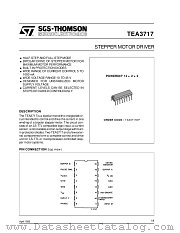 TEA3717 datasheet pdf SGS Thomson Microelectronics