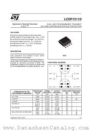LCDP1511D datasheet pdf SGS Thomson Microelectronics