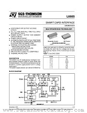L6605 datasheet pdf SGS Thomson Microelectronics