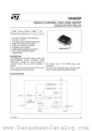 VN460SP datasheet pdf SGS Thomson Microelectronics
